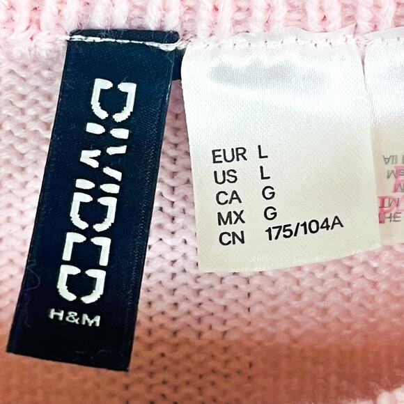 Divided by H&M Pink Panter Crew Neck Sweater - Pink, Size L - Picture 5 of 7